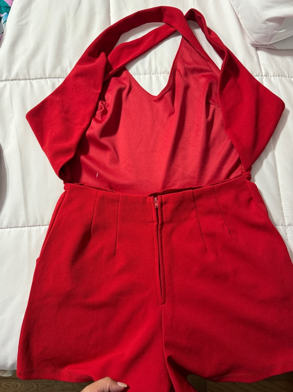 Sleeveless Red and black Halter Romper Jumpsuit bundle 2